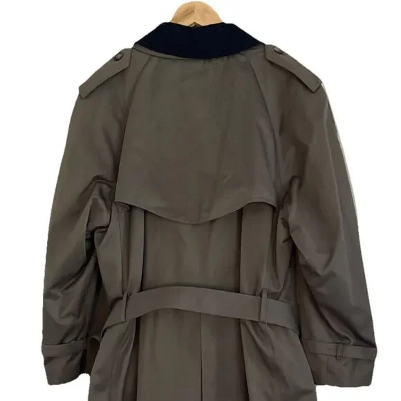 RALPH LAUREN Chaps Trench Coat Mens Sz 38S Double Breasted Removable Wool Lining - Picture 7 of 16